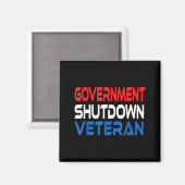 Government Shutdown Veteran マグネット (正面/裏面)