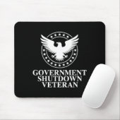 Government Shutdown Veteran Eagle Patriotic Litica マウスパッド (マウス)