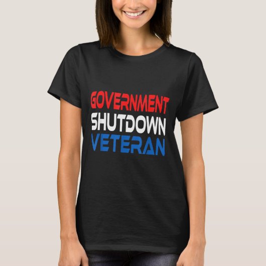 Government Shutdown Veteran  Tシャツ (正面)