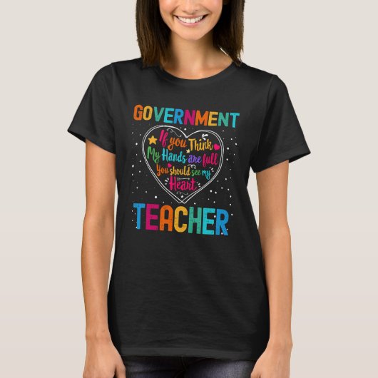 Government Teacher Appreciation Week Back to Schoo Tシャツ (正面)