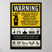 Government Warning Poster ポスター (正面)