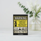 Governmetの警告のプロモーションカード 名刺 (スタンド正面)