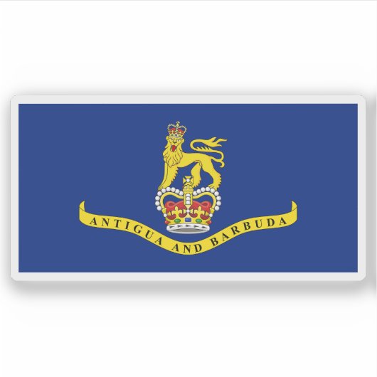 Governor General of Antigua and Barbuda flag シール (正面)