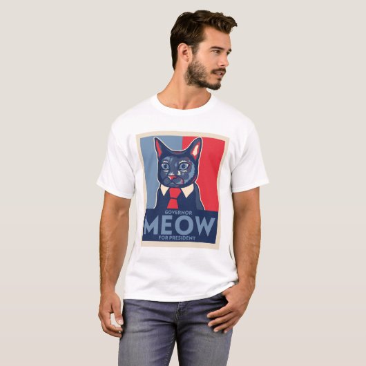 Governor Meow for President! Tシャツ (正面フル)
