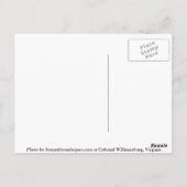 Governor's Kitchen、コロニアル・ウィリアムスバーグ、バージニア州 ポストカード (裏面)