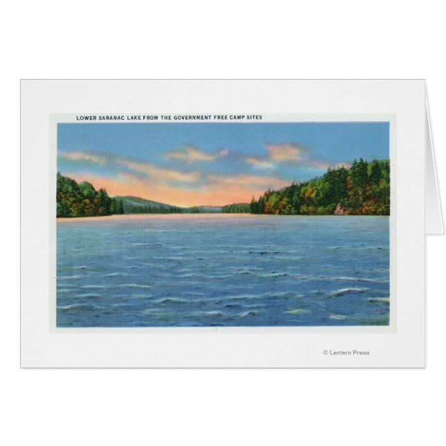 Govt. Free Camp Sites View of Lower Saranac Lake (正面横)