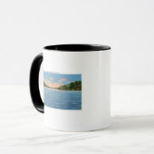 Govt. Free Camp Sites View of Lower Saranac Lake マグカップ (正面左)