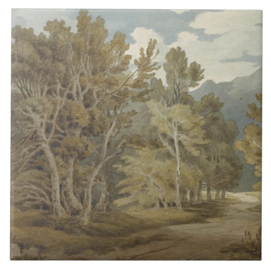 Gowbarrow Park, Ullswater (by John White Abbott) タイル (正面)