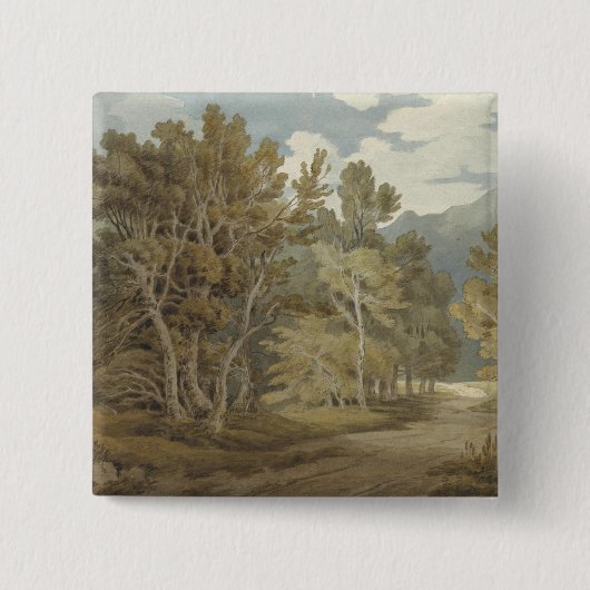 Gowbarrow Park, Ullswater (by John White Abbott) 缶バッジ (正面)