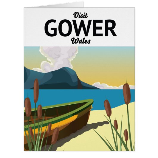 Gower Wales旅行ポスター (正面)