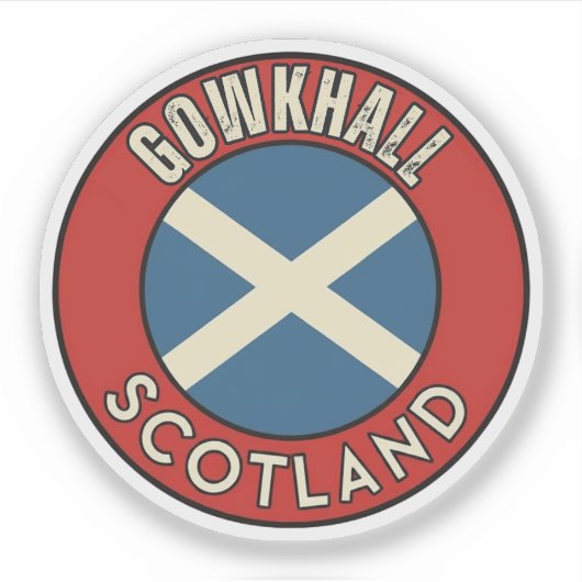 Gowkhall, Scotland シール (正面)