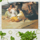 Goyaの魔法使いの安息日の台所タオル キッチンタオル (折り畳み)