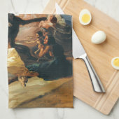 Goyaの魔法使いの安息日の台所タオル キッチンタオル (四つ折り)