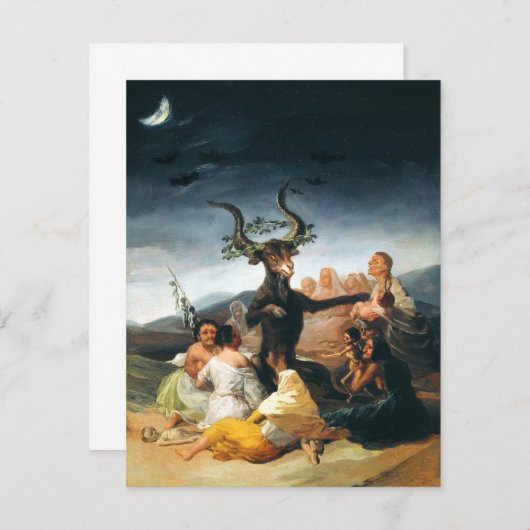 Goyaの魔法使いの安息日の招待状 招待状 (正面/裏面)