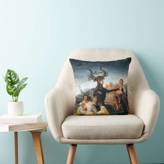 Goyaの魔法使いの安息日の枕 クッション (椅子)