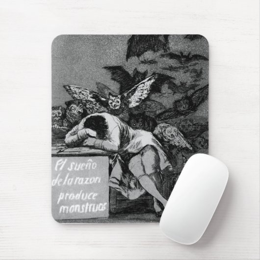 Goyaは理由の睡眠モンスターを作り出します マウスパッド (マウス)