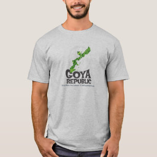 Goya共和国のはっきりしたなロゴ Tシャツ