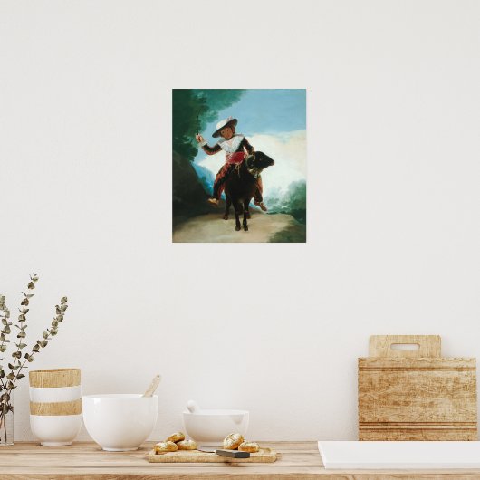 Goya - Boy On Ram ポスター (キッチン)