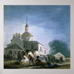 Goya - Day Of St. Isidore In Church Of Holy 1787 ポスター