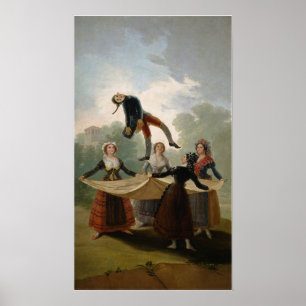 Goya - Game With Mannequin 1791 ポスター