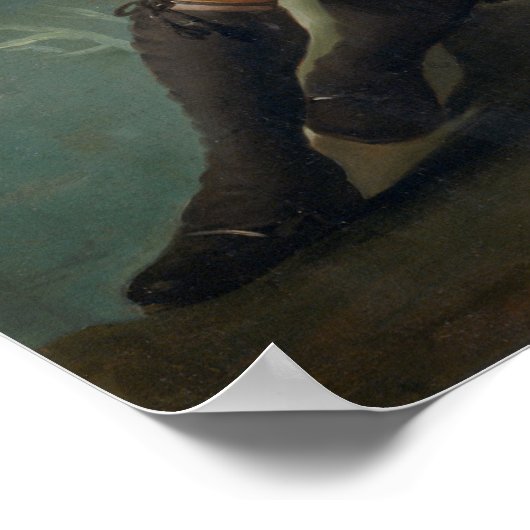 Goya - Hunter At Stream 1786 ポスター (角)