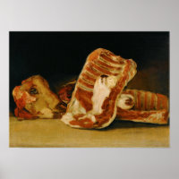 Goya - Still Life With Head Of Ram 1810