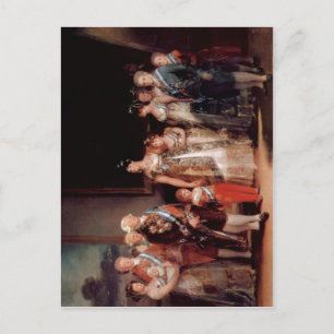 Goya y Lucientes、フランシスコde Portrか。tのder Familie ポストカード