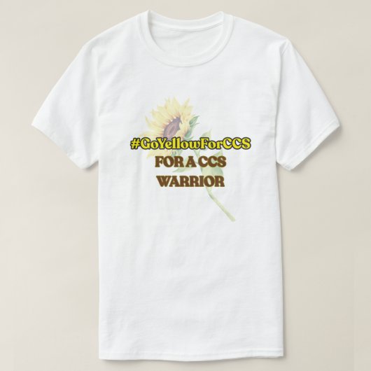 #GoYellowForCCS - CCSウォリアーTシャツ Tシャツ (デザイン正面)