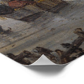 Goyen 1月van著オランダの氷場面 ポスター (角)