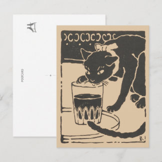 Goyō’s Beer Cat: "I Am a Cat" Original Edition ポストカード