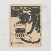 Goyō’s Beer Cat: "I Am a Cat" Original  Edition ポストカード (正面)