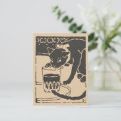 Goyō’s Beer Cat: "I Am a Cat" Original  Edition ポストカード (スタンド正面)
