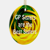 GPの姉妹は最も最高のな姉妹です セラミックオーナメント (右)