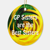 GPの姉妹は最も最高のな姉妹です セラミックオーナメント (左)