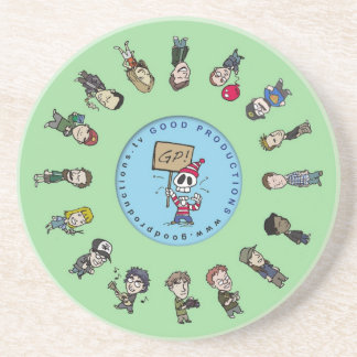 GPの飲み物のコースター-緑 コースター