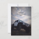 GPオフロード4X4ウェディングRSVP 招待状 (裏面)