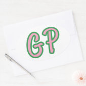 GPバンパーステッカー 楕円形シール (封筒)