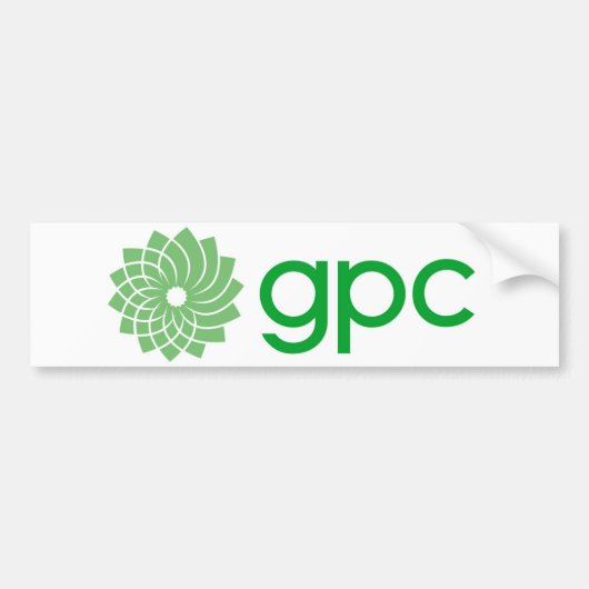GPCロゴ バンパーステッカー (正面)