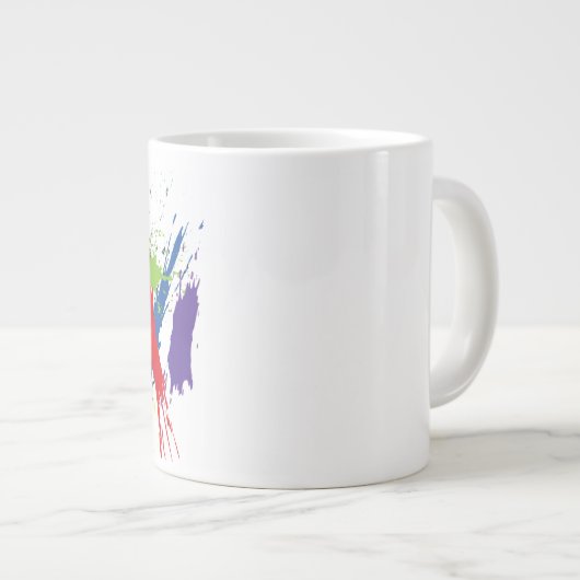 GPCRの芸術のマグ ジャンボコーヒーマグカップ (正面右)