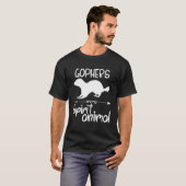 Gphersは私の精神の動物のギフトの女男性へ性Ro Tシャツ (正面フル)