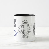 GPOの数々のシールのマグ マグカップ (中央)