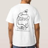 GPRの幽霊の背部 Tシャツ (裏面)