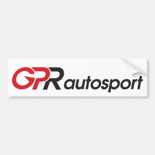 GPR Autosportのバンパーステッカー バンパーステッカー (正面)