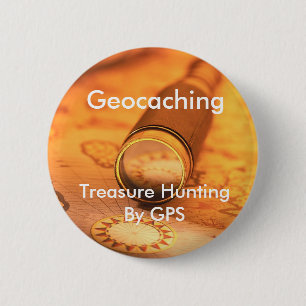 GPSのスワッグPinによるGeocachingの宝捜し 缶バッジ