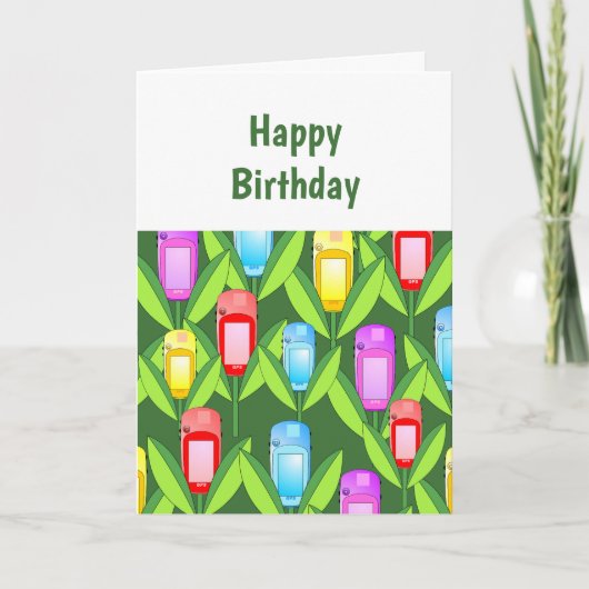 GPSの花 カード (正面)