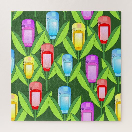 GPSの花 ジグソーパズル (縦)