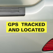 GPSの追跡と位置(フォリオはっきりした) バンパーステッカー (車上)