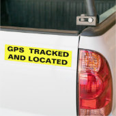 GPSの追跡と位置(フォリオはっきりした) バンパーステッカー (トラック上)