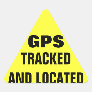 GPSの追跡と位置 三角形シール