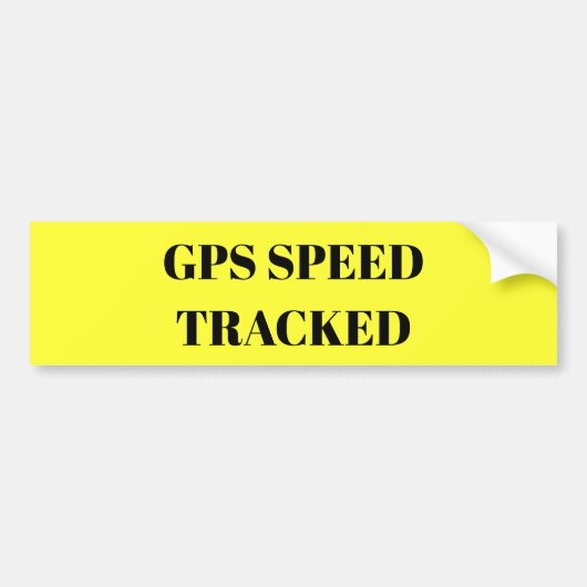 GPSの速度はステッカーを追跡しました バンパーステッカー (正面)
